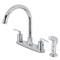 Kingston Brass FB7791SVLSP Centerset Kitchen Faucet with Plastic Sprayer, Polished Chrome FB7791SVLSP - alternate 1